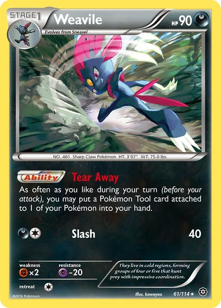 Weavile card image