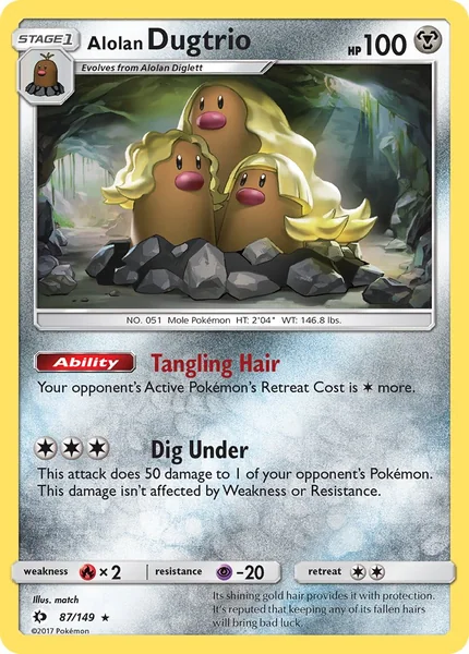 Alolan Dugtrio card image