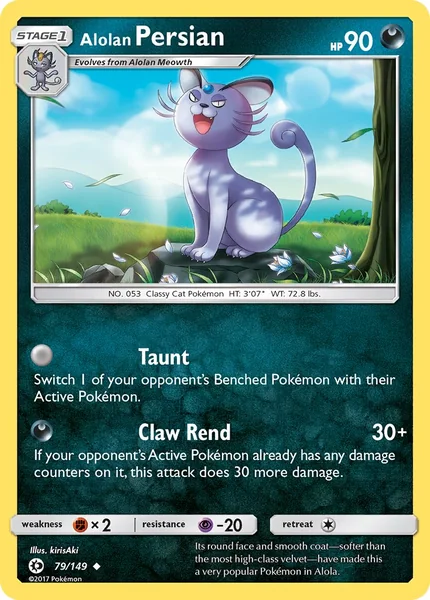 Alolan Persian card image