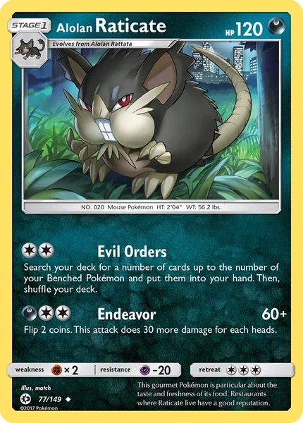 Alolan Raticate card image