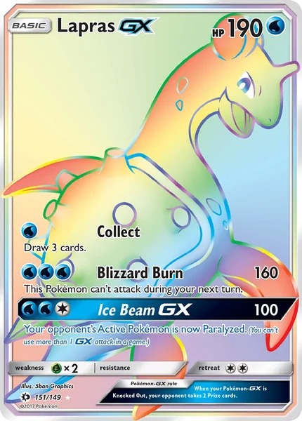 Lapras GX card image