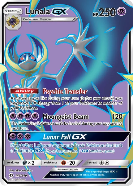 Lunala GX card image