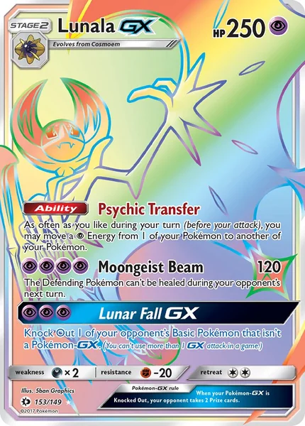 Lunala GX card image