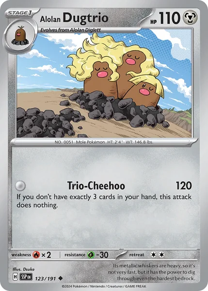Alolan Dugtrio card image