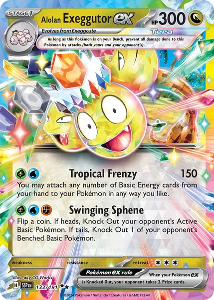 Alolan Exeggutor ex card image