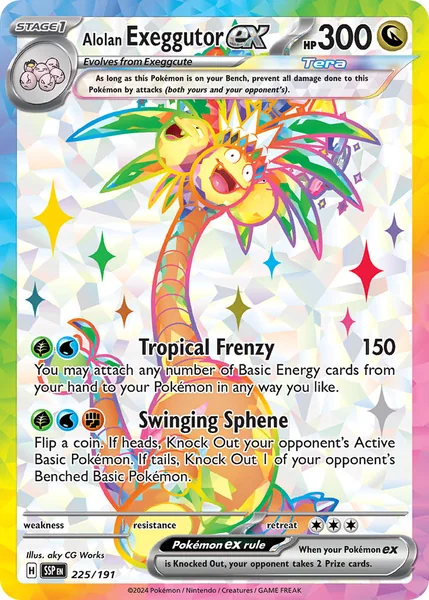 Alolan Exeggutor ex card image