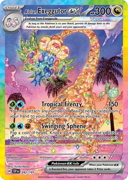 Alolan Exeggutor ex card image