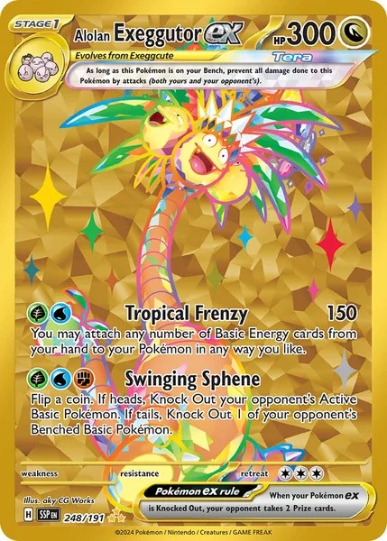 Alolan Exeggutor ex card image