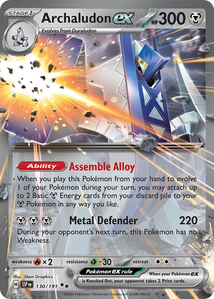 Archaludon ex card image