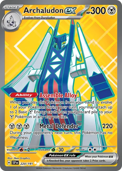 Archaludon ex card image