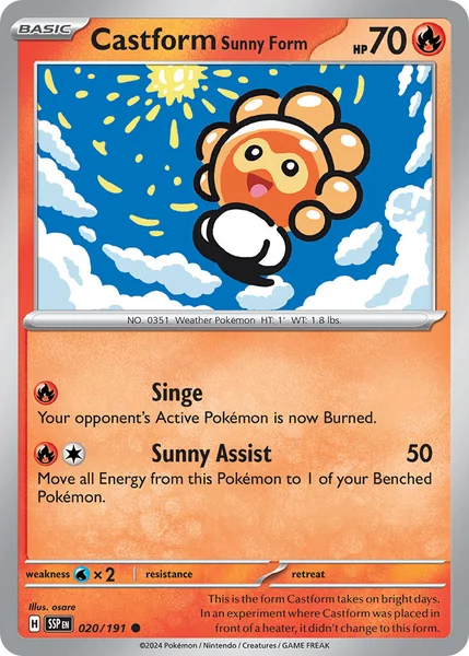 Castform Sunny Form card image