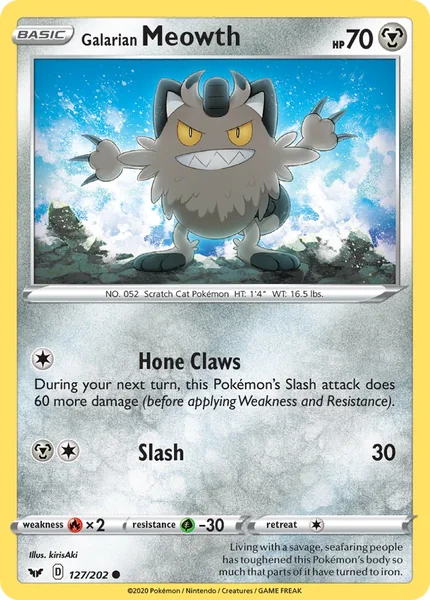 Galarian Meowth card image