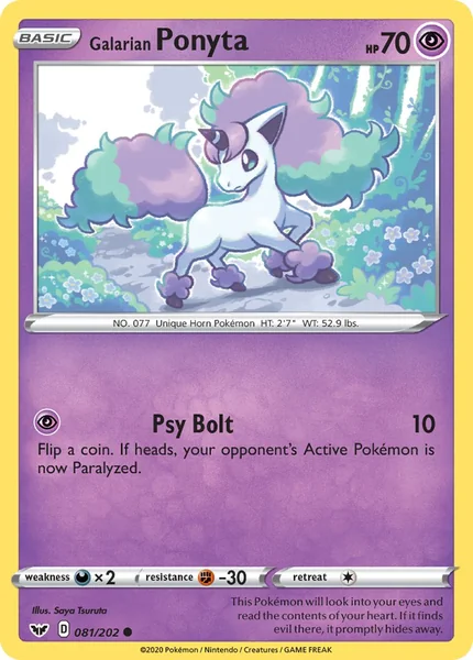 Galarian Ponyta card image
