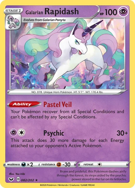 Galarian Rapidash card image