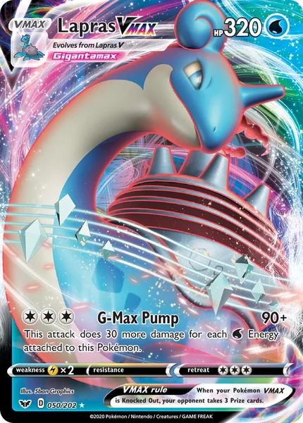 Lapras Vmax card image