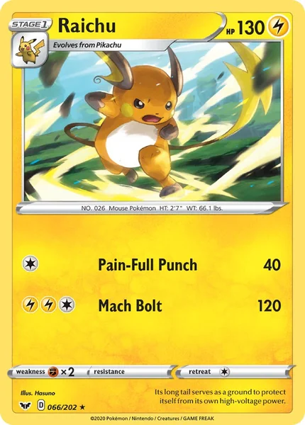 Raichu card image