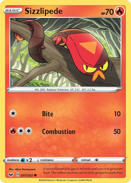 Sizzlipede card image