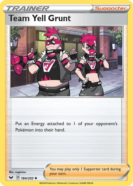 Team Yell Grunt card image