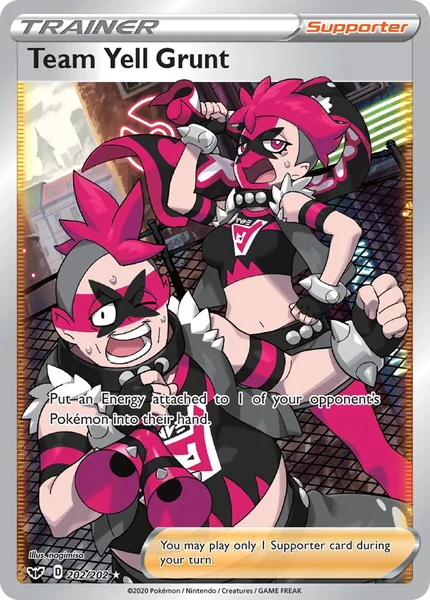 Team Yell Grunt card image