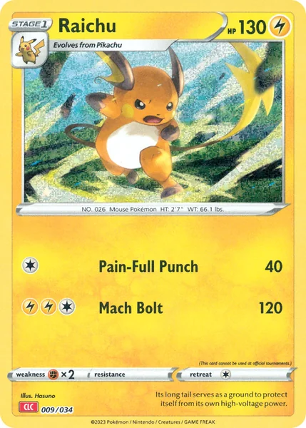 Raichu card image