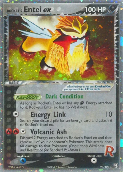 Rocket's Entei EX card image