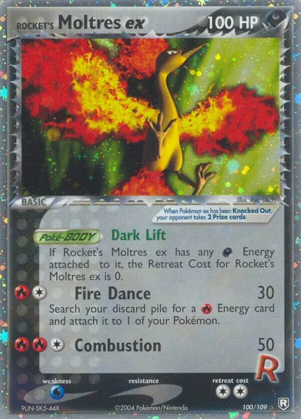 Rocket's Moltres EX card image