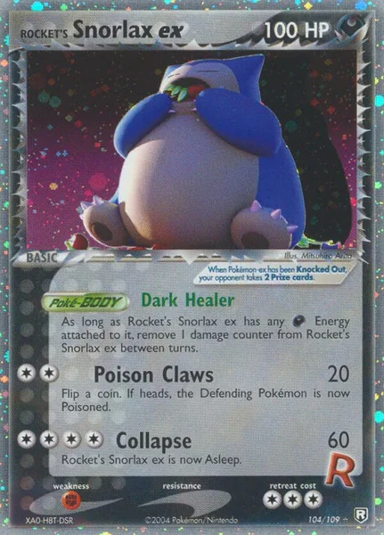 Rocket's Snorlax EX card image