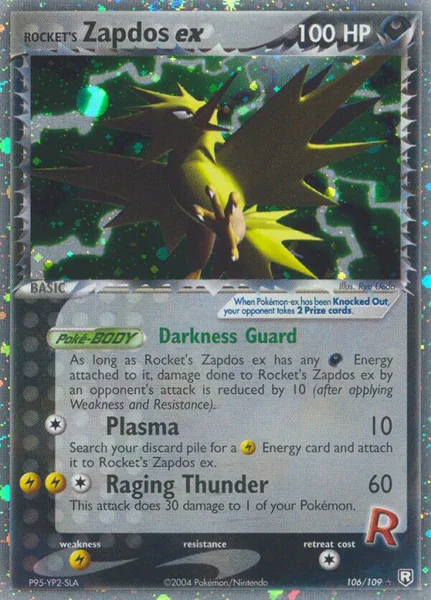 Rocket's Zapdos EX card image