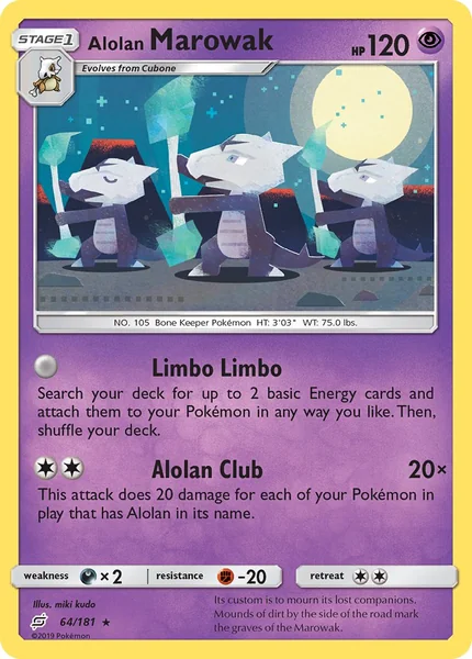 Alolan Marowak card image