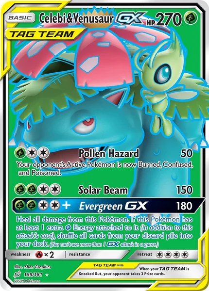 Celebi & Venusaur GX card image