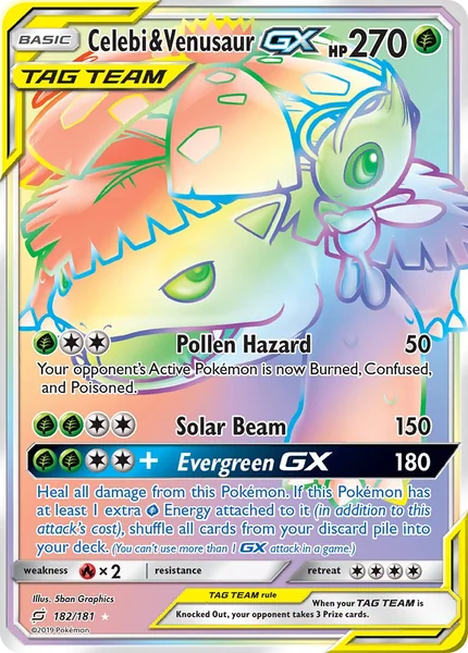 Celebi & Venusaur GX card image