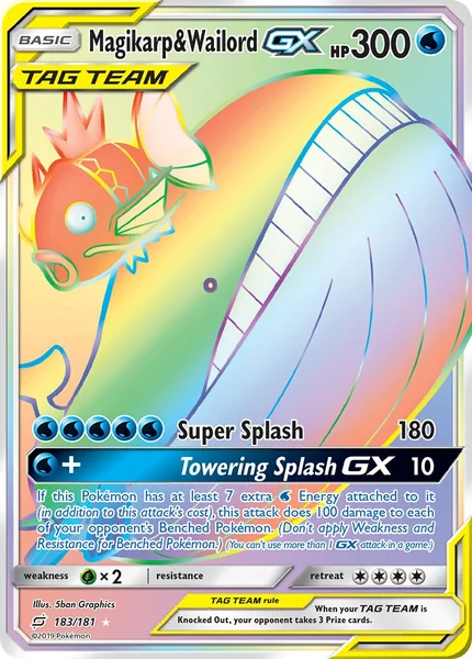 Magikarp & Wailord GX card image