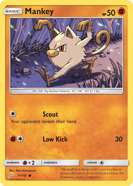 Mankey card image