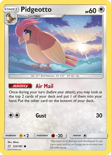 Pidgeotto card image