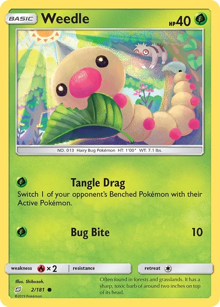 Weedle card image