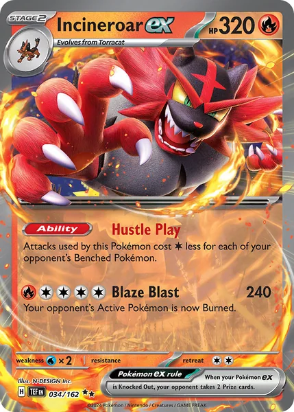 Incineroar ex card image