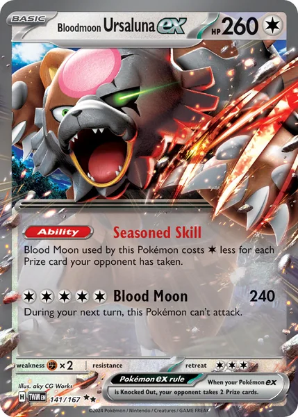 Bloodmoon Ursaluna ex card image