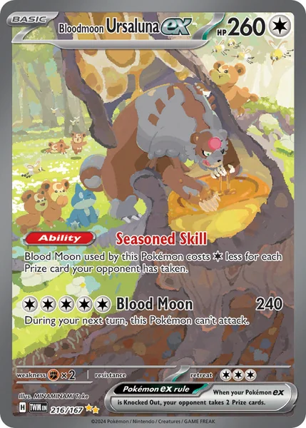 Bloodmoon Ursaluna ex card image