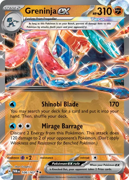 Greninja ex card image