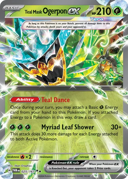 Teal Mask Ogerpon ex card image