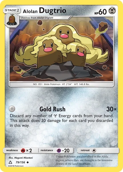 Alolan Dugtrio card image
