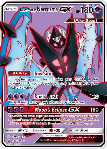 Dawn Wings Necrozma GX card image