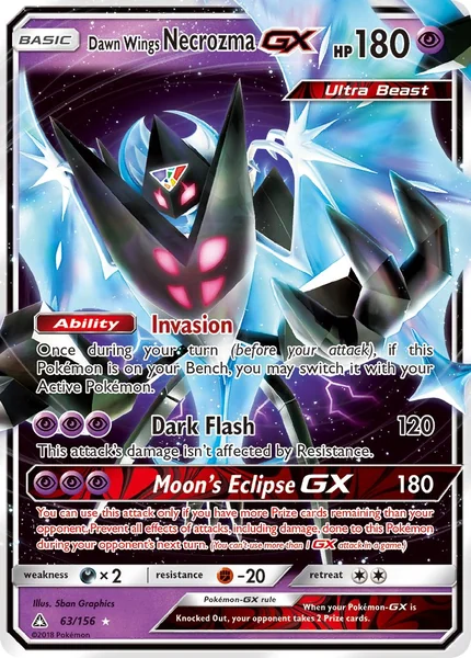 Dawn Wings Necrozma GX card image