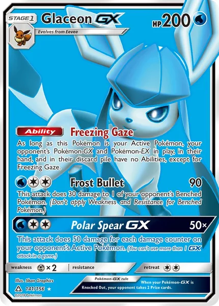Glaceon GX card image