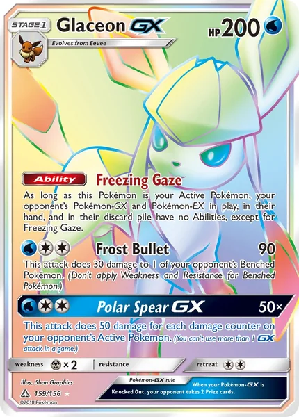 Glaceon GX card image