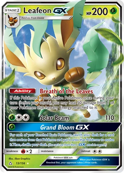 Leafeon GX card image