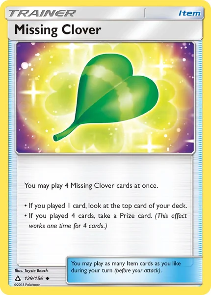 Missing Clover card image