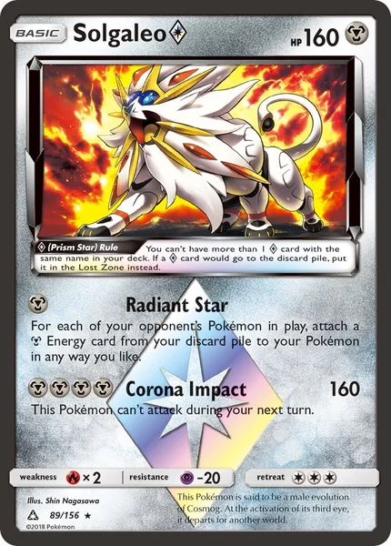 Solgaleo Prism Star card image
