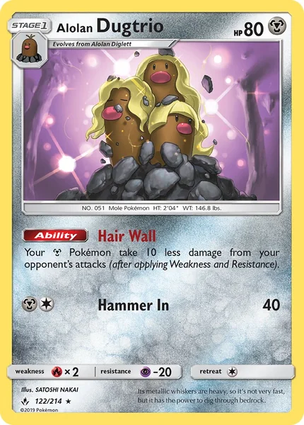 Alolan Dugtrio card image