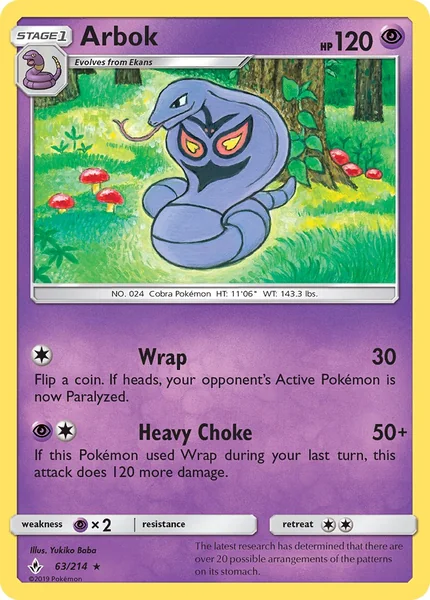Arbok card image